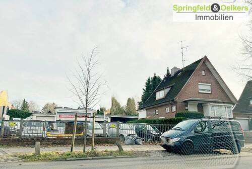 Straßenansicht - Wohn- und Gewerbeobjekt mit großem Potenzial in Hamburg Bramfeld