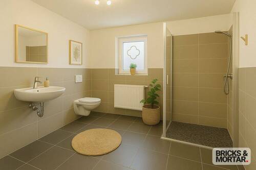 Digitale Visualisierung Badezimmer im EG für dein tägliches Wellness - 