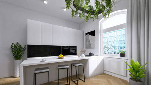 Visualisiert - Küche - Etagenwohnung mit 153,00 m² in Braunschweig zum Kaufen