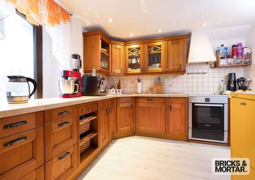 Küche mit Einbauküche Haupthaus - 