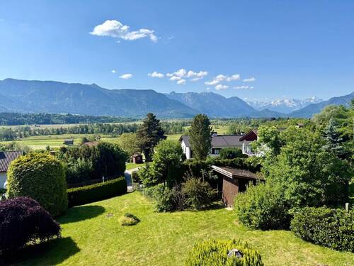 Ausblick vom Balkon - Traumlage mit Traumblick - Grundstück mit Altbestand in ruhiger unverbaubarer Südrichtung!