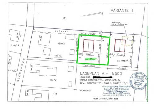 Variante 833 qm - 