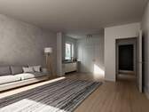 Wohnzimmer Visualisierung - Etagenwohnung mit 82,00 m² in Düsseldorf / Angermund zum Kaufen