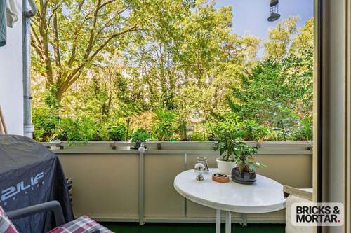 Grüne Wohlfühloase - Vermietete 2,5 Zimmer Hochparterrewohnung mit modernem Tageslicht-Bad&sonniger Loggia in Schöneberg