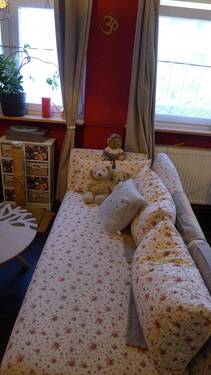 Wohnzimmer-Impression.JPG - Frankfurt Main Gallus schöne gepflegte 3 Zimmer Wohnung mit Einbauküche zu verkaufen