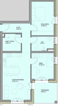 0004 - 3 Zimmer Etagenwohnung in Bitburg