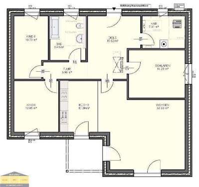 Winkelbungalow - Bungalow mit 123,70 m&sup2; in Schiffdorf zum Kaufen