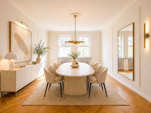 Esszimmer - Etagenwohnung mit 113,60 m&sup2; in Düsseldorf zum Kaufen