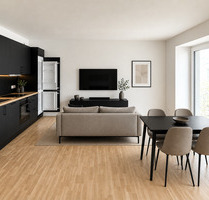 Erstbezug nach Sanierung: hochwertige 2-Zimmer-Wohnung mit Einbauküche und Balkon - Düsseldorf Oberbilk