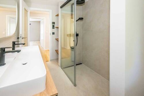 Badezimmer - Etagenwohnung mit 96,00 m&sup2; in Merzhausen zum Kaufen