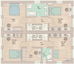 Grundriss OG - 6 Zimmer Doppelhaushälfte in Gilching