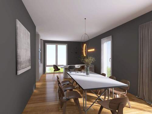 Beispiel Esszimmer Penthouse - 3 Zimmer Etagenwohnung in Essen