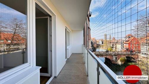 Balkon mit toller Aussicht! - Etagenwohnung mit 58,00 m&sup2; in Nürnberg zur Miete
