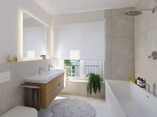 Badezimmer - Doppelhaushälfte mit 127,30 m&sup2; in Gauting zum Kaufen