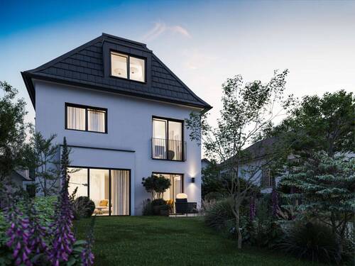 Ansicht Garten - 4 Zimmer Reihenendhaus in Augsburg