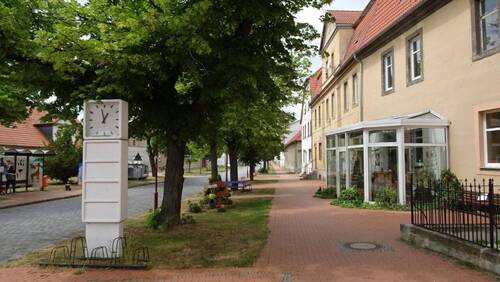 Altes Gutshausgebäude Straßenansicht - 3 Zimmer Mehrfamilienhaus, Wohnhaus in Osternienburger Land - Kleinpaschleben