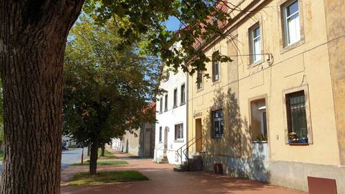 Altes Gutshausgebäude Straßenansicht - Mehrfamilienhaus, Wohnhaus mit 815,00 m² in Osternienburger Land - Kleinpaschleben zum Kaufen