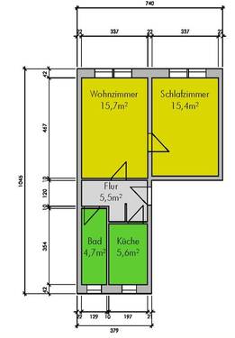 GR_Li.jpeg - 2 Zimmer Etagenwohnung zur Miete in Amt Creuzburg