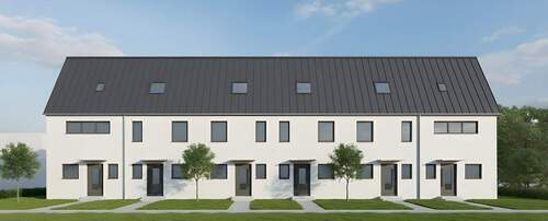 Außenansicht frontal - 4 Zimmer Reihenmittelhaus zum Kaufen in Gütersloh