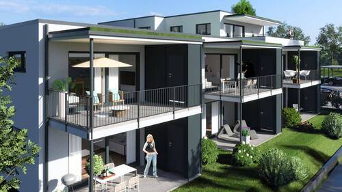 Ansicht Süden 3.jpg - 3 Zimmer Etagenwohnung in Bisingen