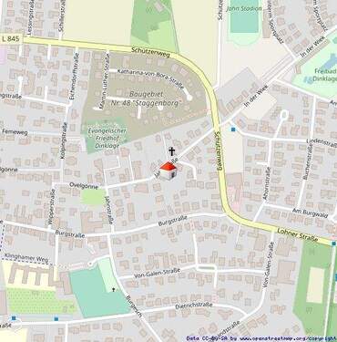 Lageplan - 4 Zimmer Etagenwohnung zur Miete in Dinklage