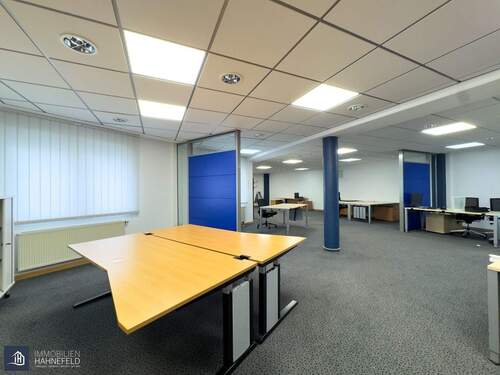 Teil der offenen Beratungsfläche, 118 qm - Attraktive Büro-Praxisräume 202 m² - EG, Tiefgaragenstellplätze.