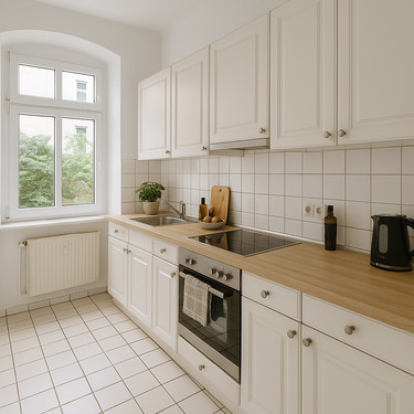 Tageslichtküche - 3 Zimmer Etagenwohnung in Berlin