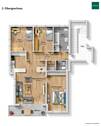 Grundriss - 4 Zimmer Etagenwohnung zum Kaufen in Gersthofen