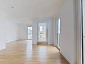 Ansicht II: Wohn- und Esszimmer mit offenem Küchenbereich - 3 Zimmer Etagenwohnung zur Miete in Berlin