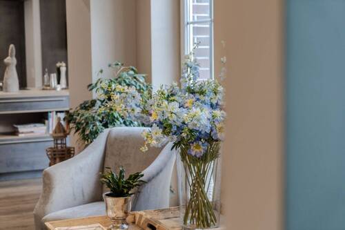 Wohnzimmer - Terrassenwohnung mit 199,00 m&sup2; in Krummhörn zum Kaufen