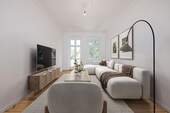 Einrichtungsidee Wohnzimmer - 2 Zimmer Etagenwohnung zum Kaufen in Berlin