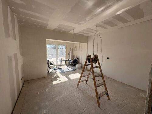 Bautenstand 25.02.2026: Wohnzimmer - 2 Zimmer Terrassenwohnung zur Miete in Schneverdingen