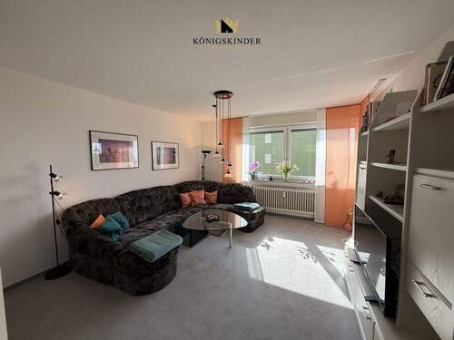 Wohnzimmer - Etagenwohnung mit 48,00 m&sup2; in Tettnang zum Kaufen