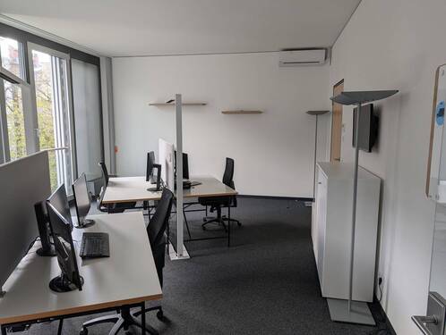Büro mit 4 Arbeitsplätzen - Zentrale, möblierte Bürofläche am Feuersee - modern, flexibel, sofort nutzbar