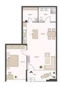 Grundriss WHG 2: ca. 72 m² - 