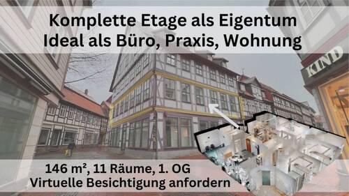 komplette Etage zum Verkauf - 1 Zimmer Büro zum Kaufen in Osterode am Harz