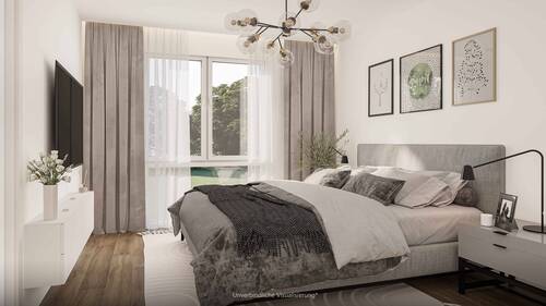 Schlafzimmer Wohnung B20 - Etagenwohnung mit 66,50 m&sup2; in Nürtingen zum Kaufen