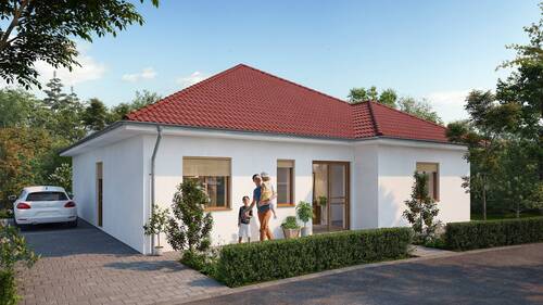 Bsp. Bungalow Eingangsansicht - 4 Zimmer Bungalow zum Kaufen in Hofzumfelde