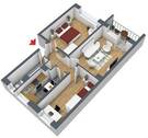 Grundriss - 3 Zimmer Etagenwohnung zur Miete in Lutherstadt Eisleben