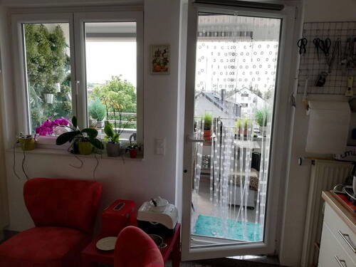 Küche mit Blick Balkon - 