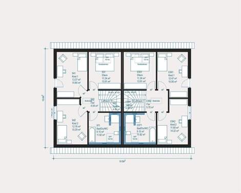 Grundriß Obergeschoß - 