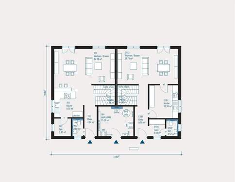 Grundriß Erdgeschoß - 