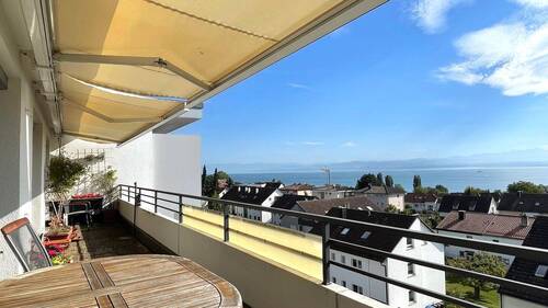 Südbalkon mit See- und Bergsicht - 