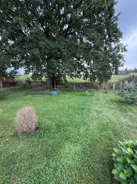 Garten - Doppelhaushälfte mit 110,80 m&sup2; in Lugau zum Kaufen