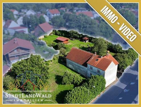 Titelbild - Verm. EFH mit Bauplatz, Hütte und großem Garten in sonniger Lage