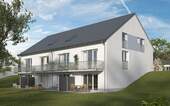 haustyp-128-SDH-35_gartenseite - KfW-55: Modernes Reihenmittelhaus mit ca. 128 m² Wohnfläche in Ostfieldern-Scharnhausen
