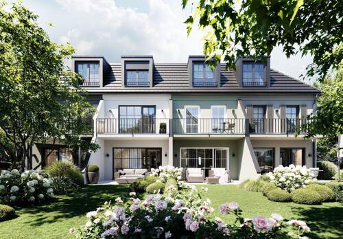 Gartenansicht - 5 Zimmer Reihenmittelhaus zum Kaufen in München