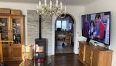 Wohnzimmer mit Pelletofen - 