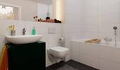 Ein weiteres Badezimmer, inklusive Badewanne - 