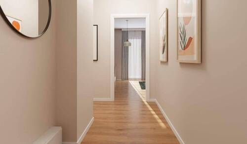 Mit Bildern an der Wand und viel Licht wird Ihre Wohnung sehr wohnlich - 